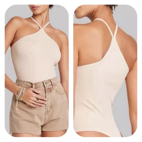 Women’s Wild Fable Bodysuit • Seamless • Beige - Picture 3 of 3